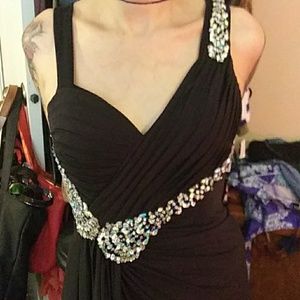 black juliet gown
